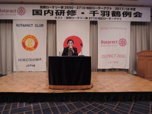 切明千枝子様による被爆体験者の講話