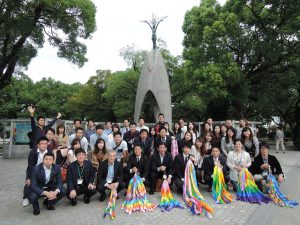 千羽鶴奉納式での全体撮影