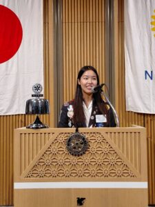 「青少年交換派遣学生　帰国報告」