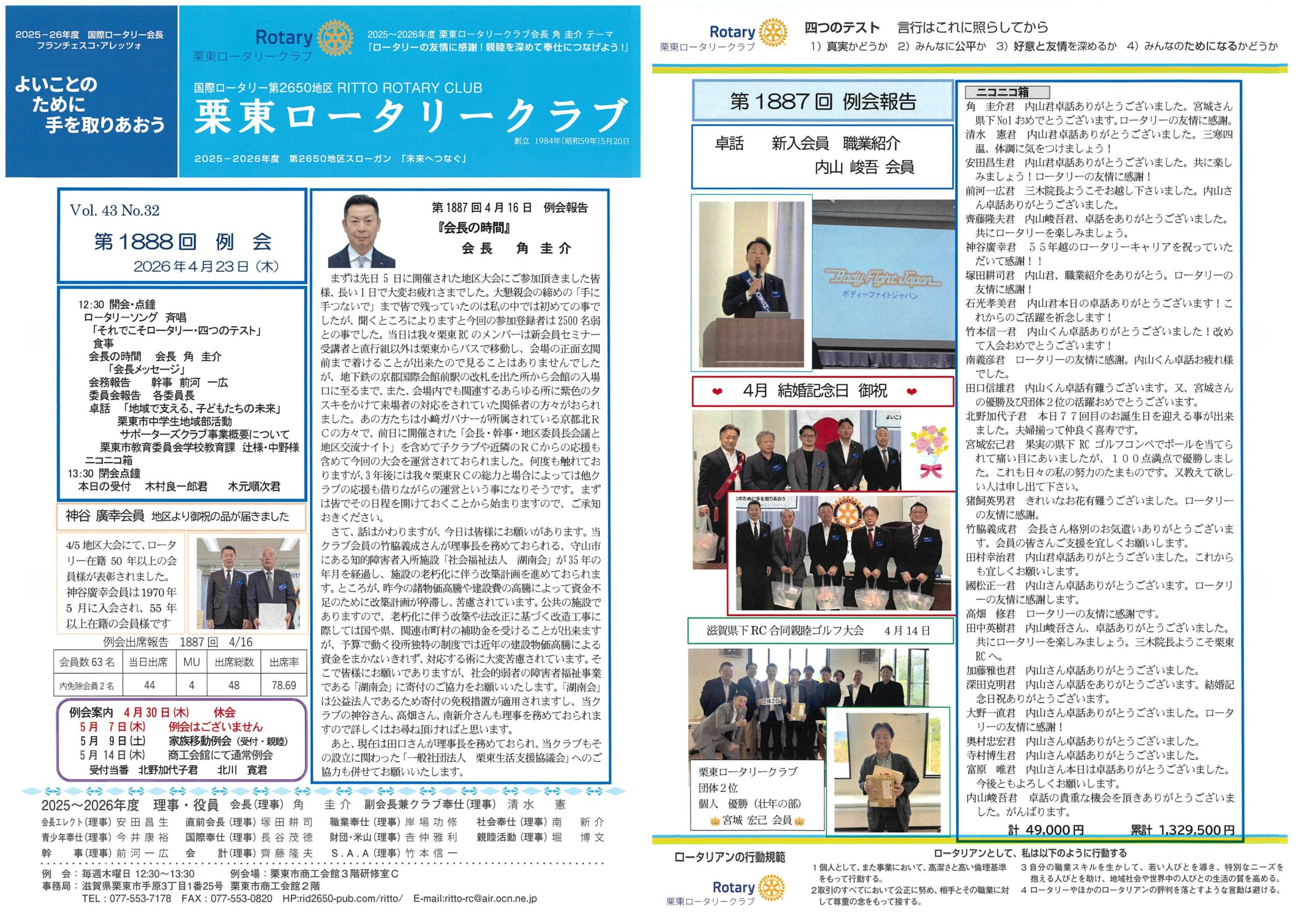 4月23日例会報告