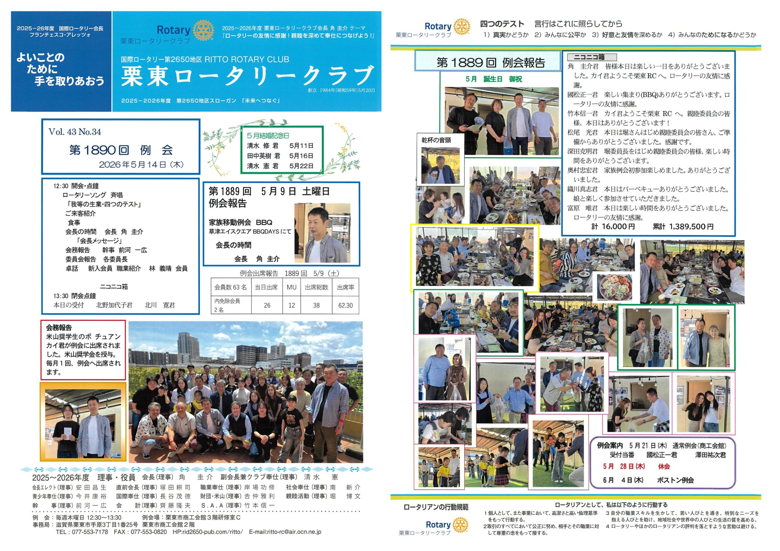 5月9日例会報告