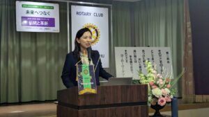 5月度第2例会　ゲスト卓話　土井梨津子様「子どもたちに『働く希望』を届ける大人の役割」