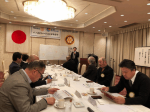 卓話　～なぜｸﾞﾛｰﾊﾞﾙｴｸｲﾃｨ投資が必要か？～　池田　秀雄　様　3月13日