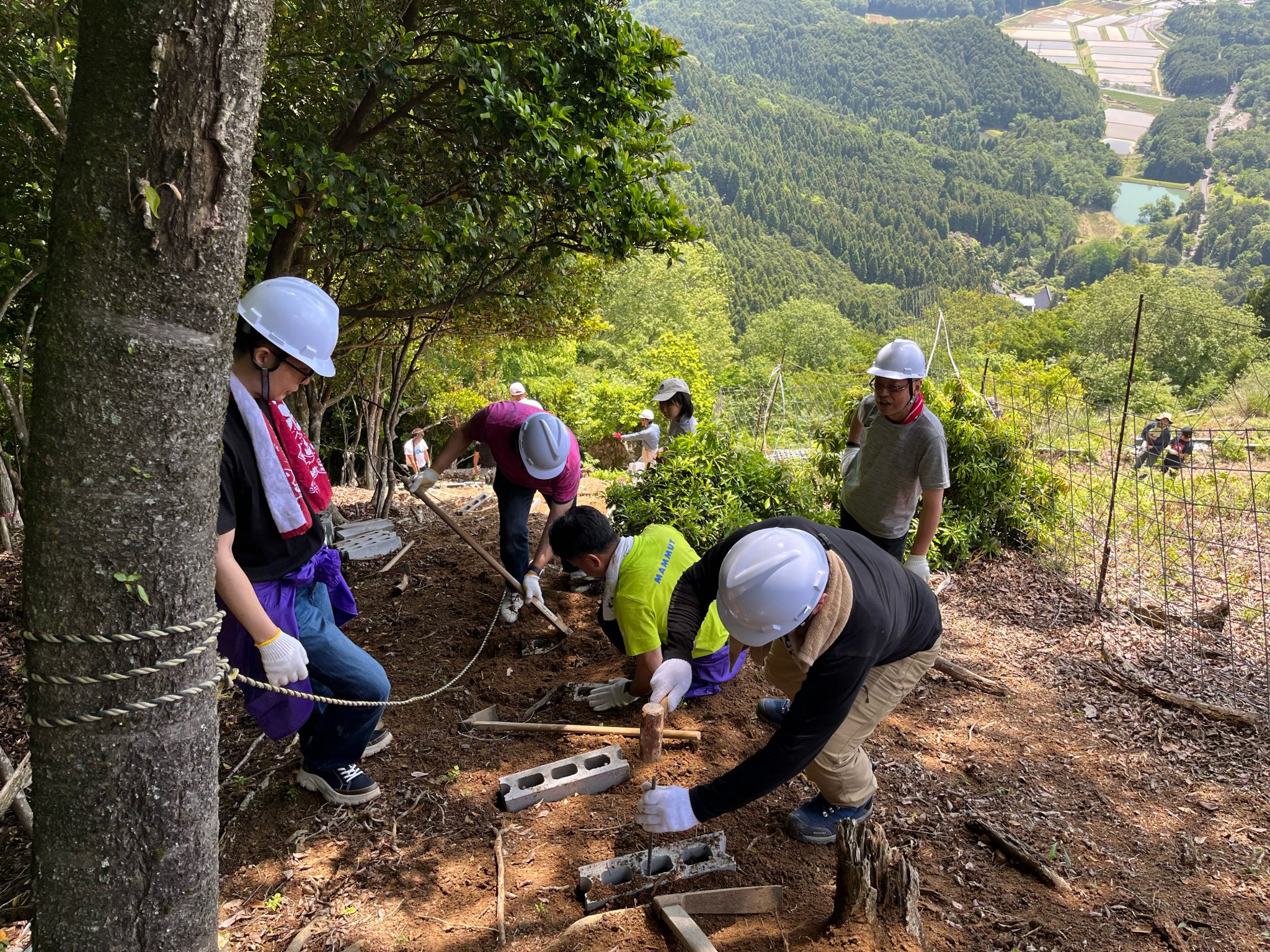 丹波大文字火床修理保全事業