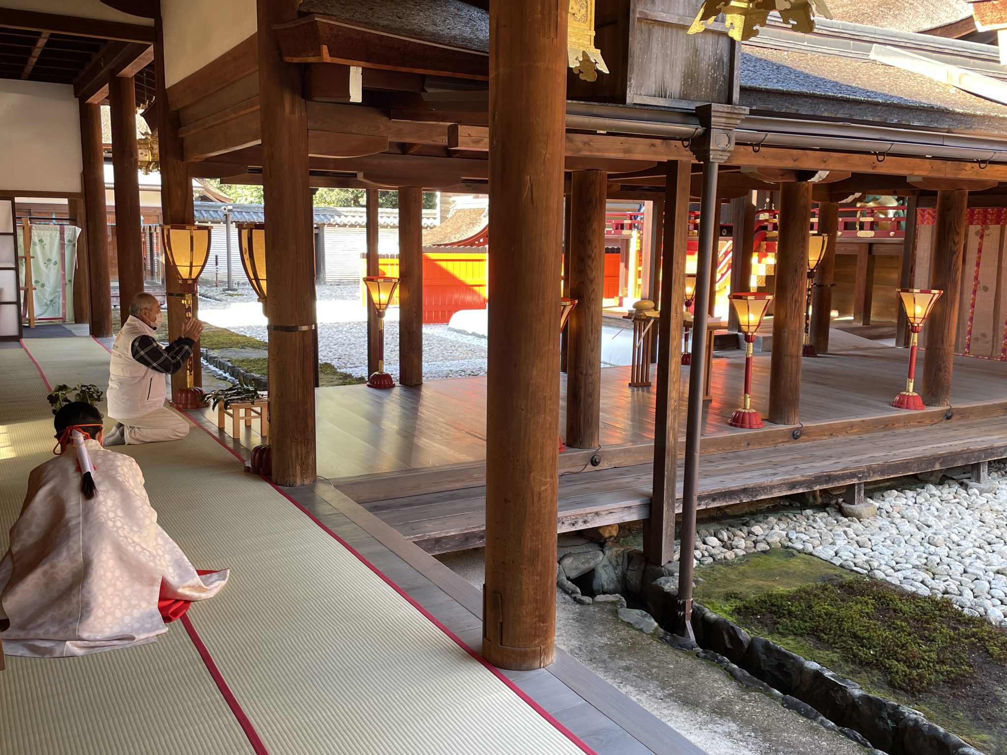 2021年12月19日　下鴨神社での餅つき