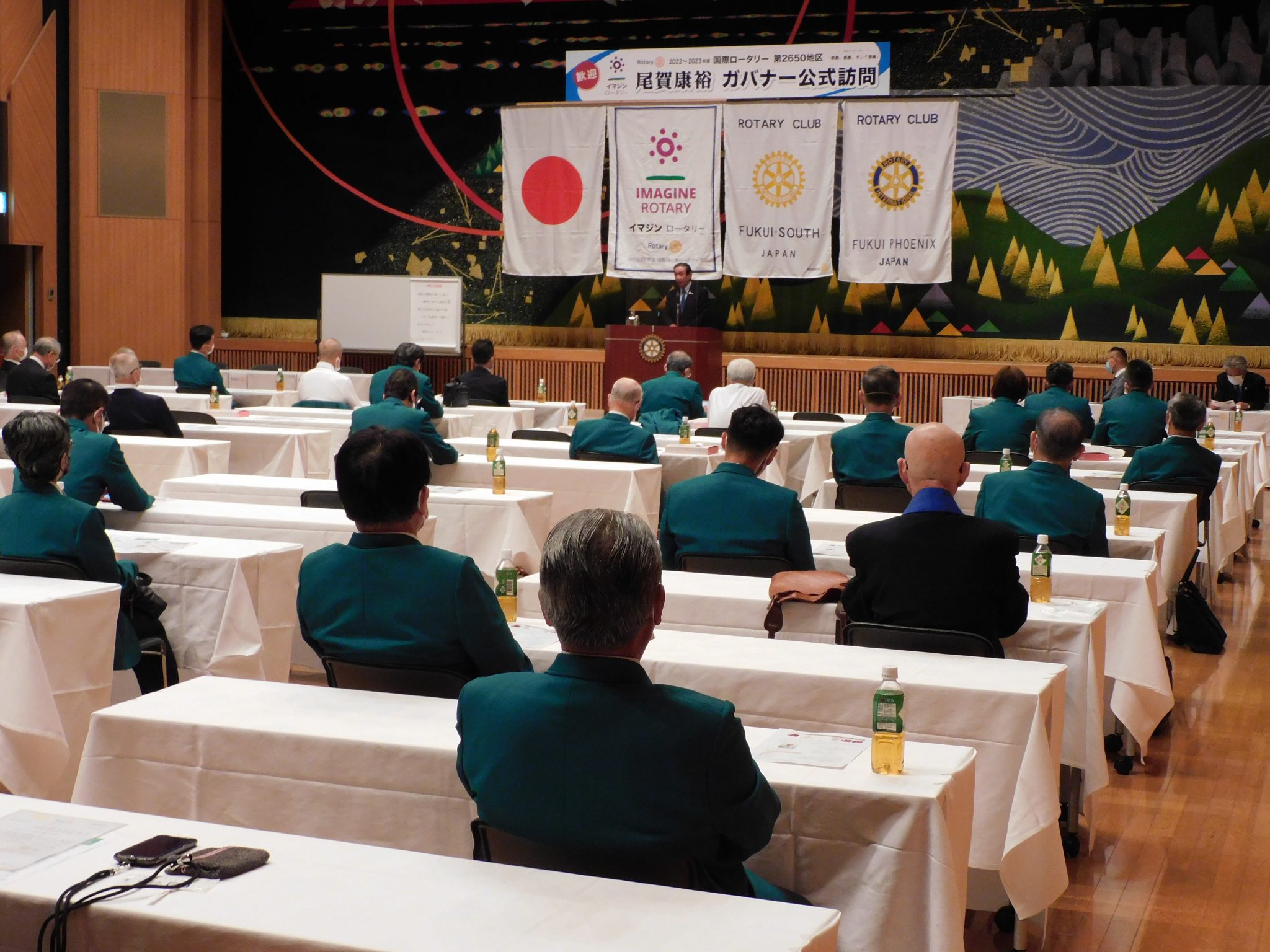 10/4　福井南RC・福井ﾌｪﾆｯｸｽRC合同ガバナー公式訪問が開催されました。