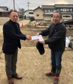 台風１９号豪雨被災地　長野県穂保地区へ寄付
