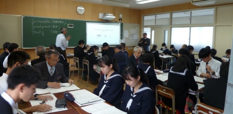 12月17日例会　丸岡高校生と共にＳＤＧｓについて考えよう