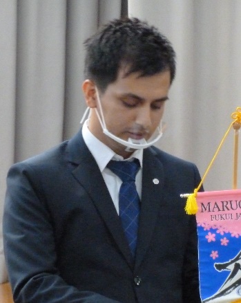 10月5日例会　米山奨学生卓話