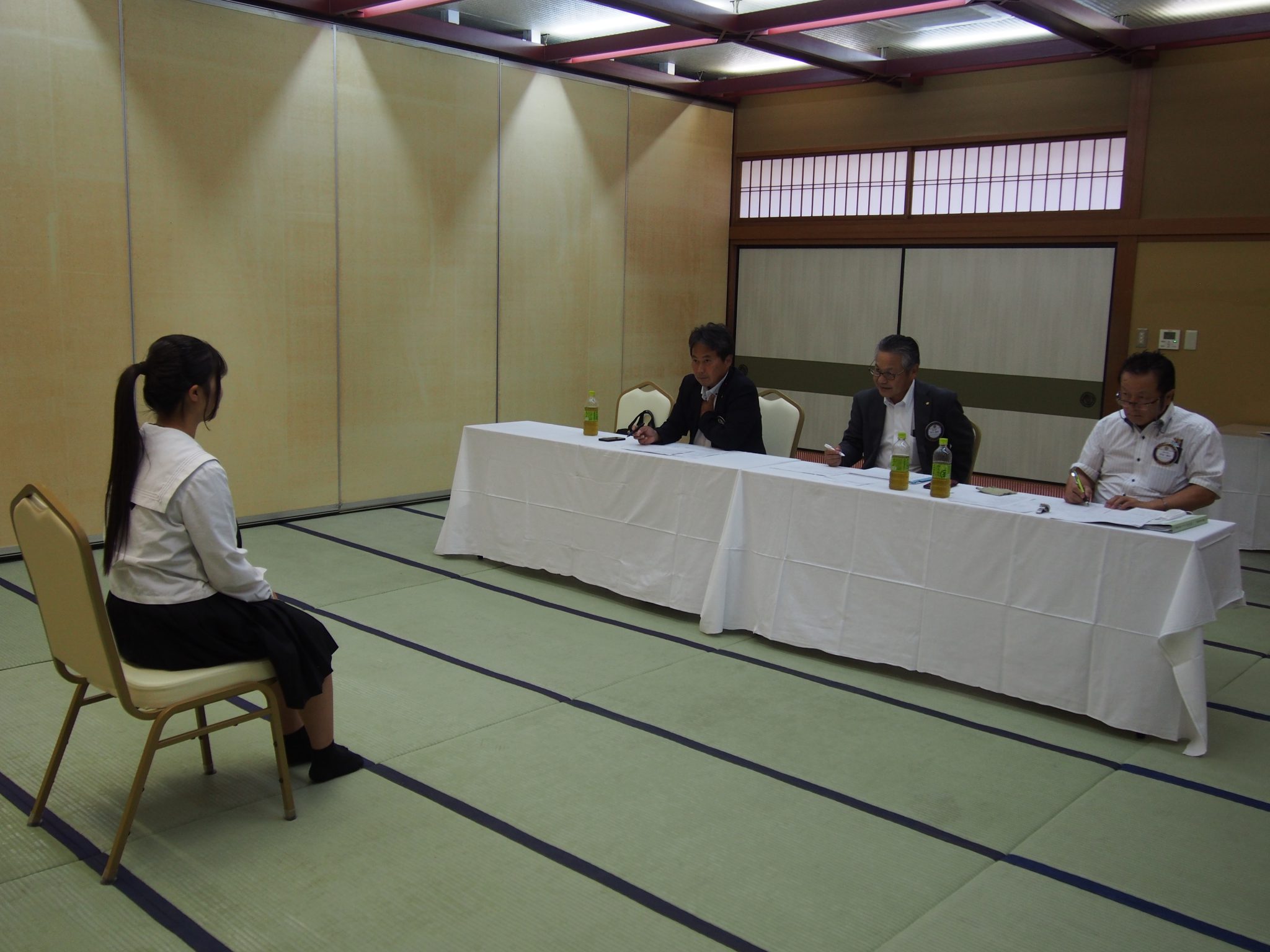 就職希望生徒模擬面接開催　