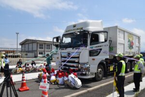 園児の交通安全教室
