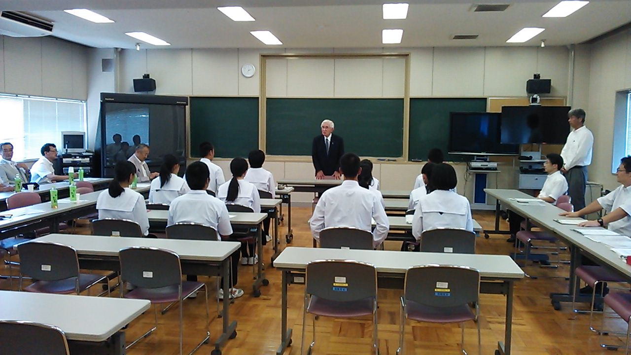 地元高校就職希望生徒への模擬面接を実施～鯖江ロータリークラブ社会奉仕事業～