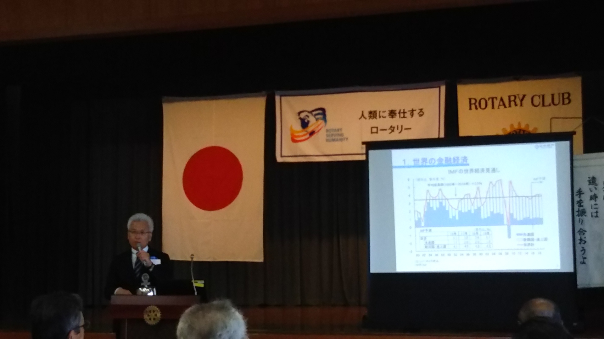 鯖江ロータリークラブ５月１９日例会卓話/日本銀行福井事務所長　村上憲司氏「最近の金融経済情勢と福井の課題」