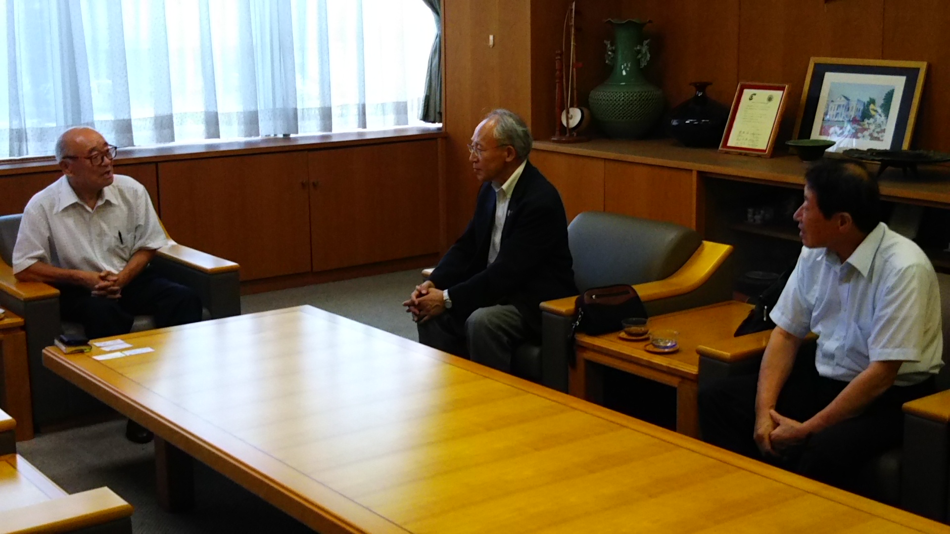 越前町長表敬訪問を～鯖江ロータリークラブ～