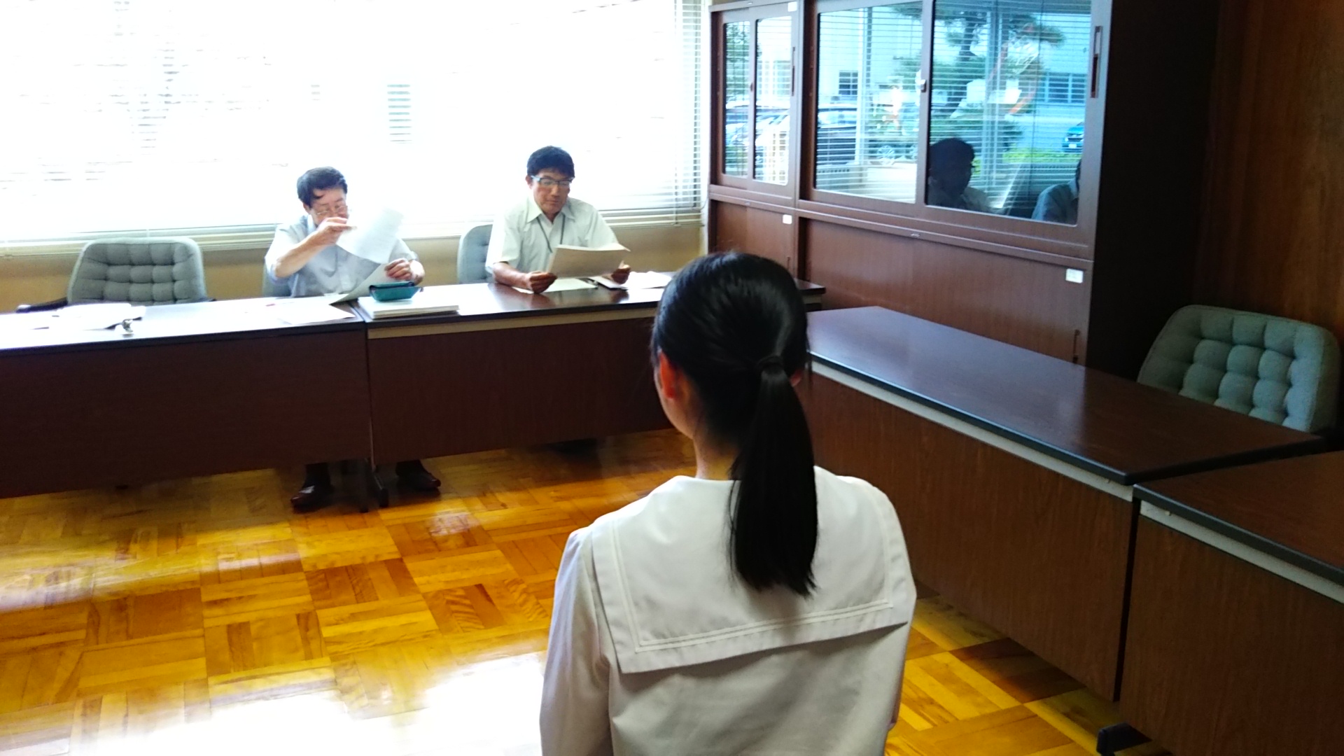 鯖江高校・丹生高校・就職希望生徒への模擬面接を～鯖江ＲＣ～