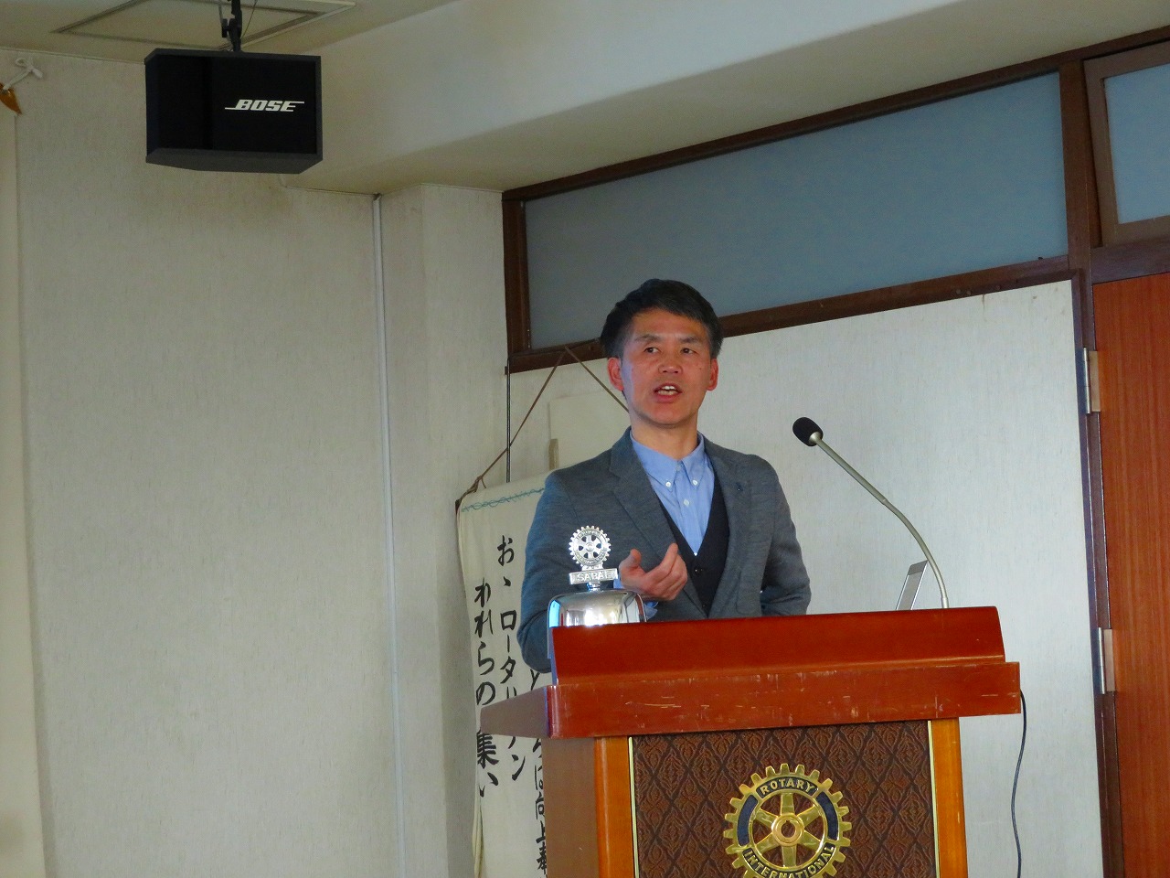 鯖江ロータリークラブ３月８日・第２８８５回例会卓話「めがねのまち さばえの未来について」