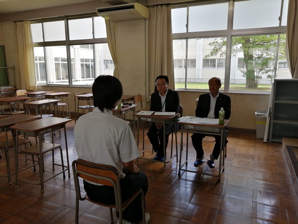 丹生高校就職模擬面接～鯖江ロータリークラブ～