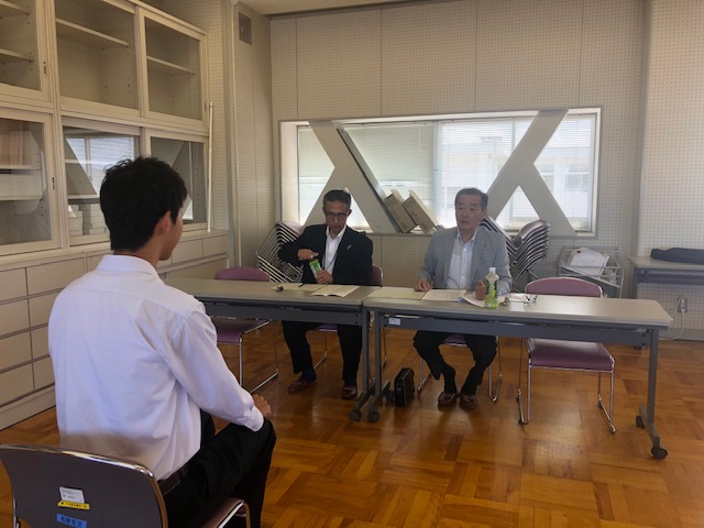 鯖江ロータリークラブ会員による鯖江高校就職模擬面接を