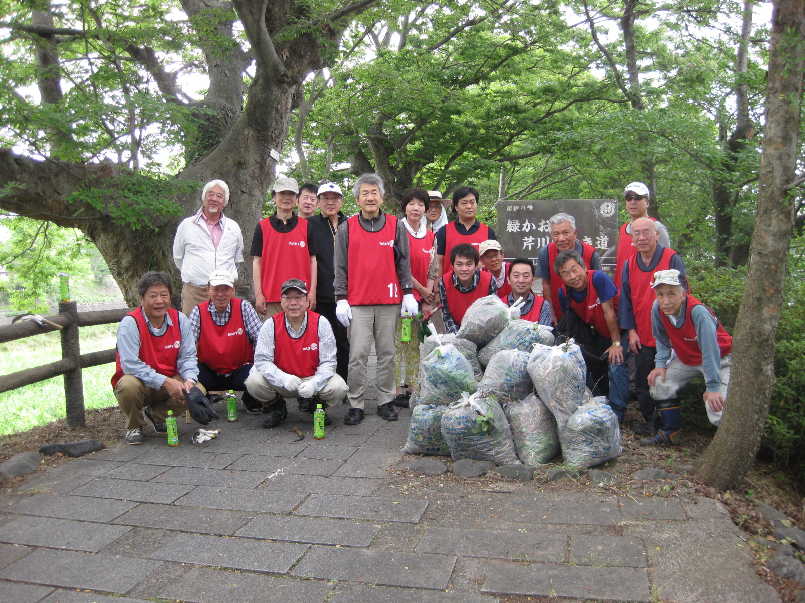 【社会奉仕】芹川堤「けやき道」清掃