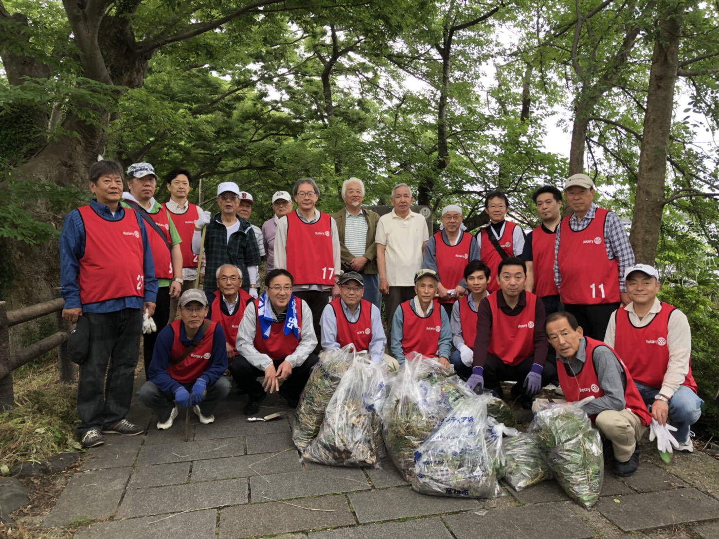 「芹川けやき道」清掃