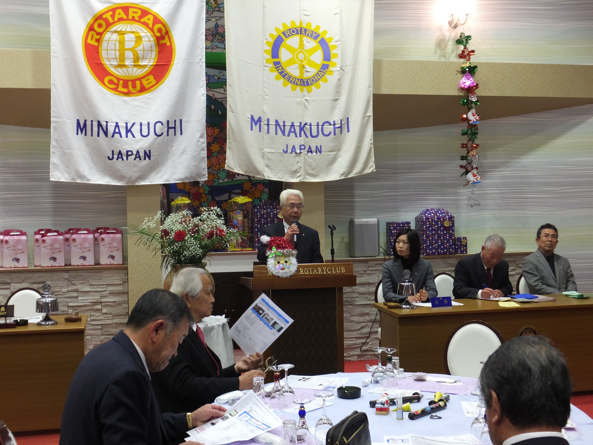 水口ローターアクトクラブと合同クリスマス例会