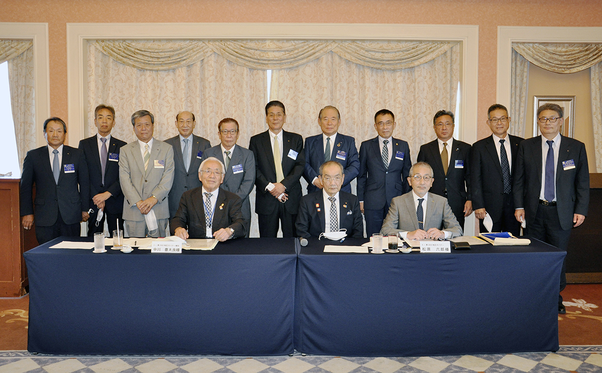 ようこそ松原六郎ガバナー　隣接３クラブ（長浜・長浜東・長浜北）合同公式訪問例会と懇談会