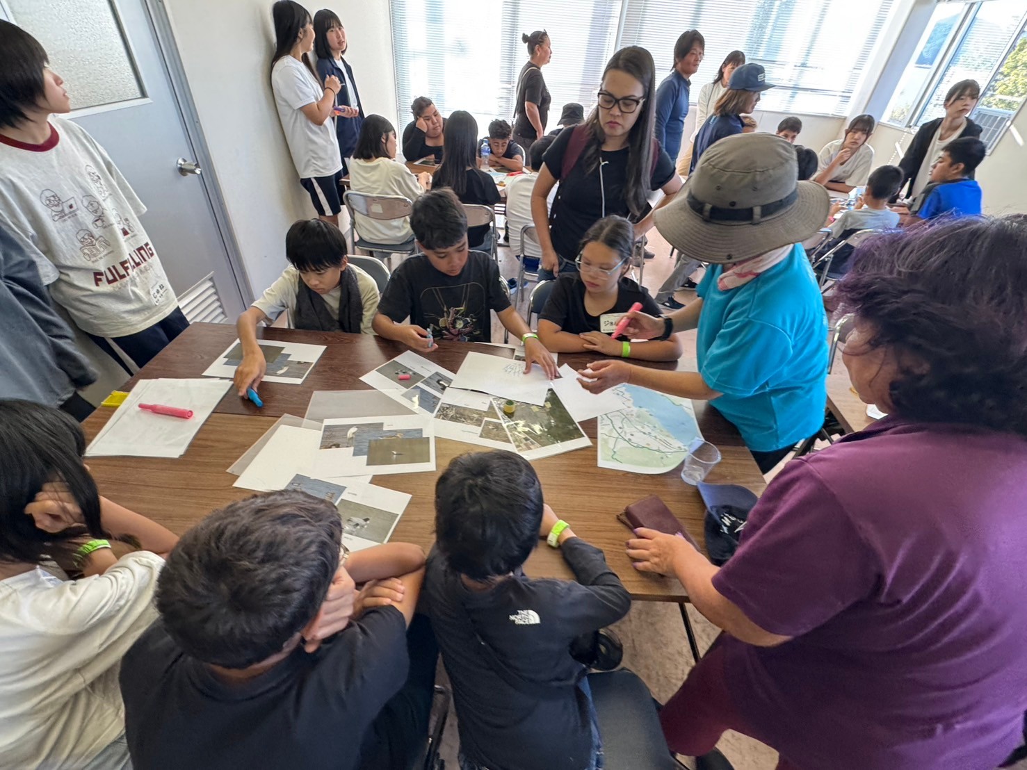 近江⼋幡⾃然の中で国際交流「カヌーに乗って⻄の湖お宝マップを作成しよう」